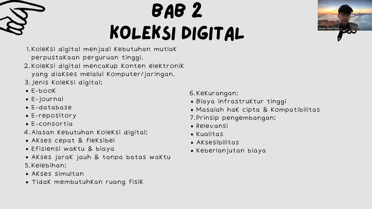 Abdan Fahrel Zikra (24002088) Laporan Buku " Manajemen Perpustakaan Digital)