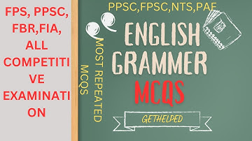 english grammer past papers mcqs। English Grammar |PPSC #ppsc #fpsc #english #englishgrammer #fbr