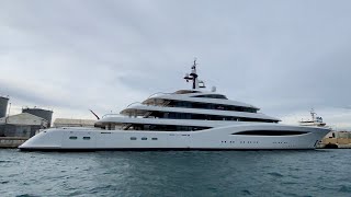 Lawrence Stroll’s Superyacht, the 97m Feadship FAITH in Gibraltar