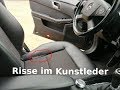 Risse im Kunstleder (Mercedes Artico) Mit Lederflicken reparieren