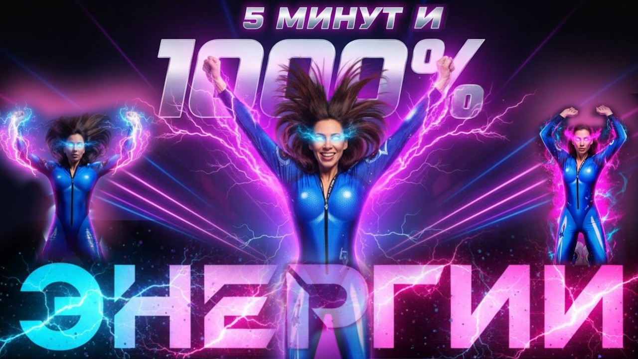 Утренняя зарядка на 5 минут: включаем тело, будим лимфу и запускаем энергию|День без отёков