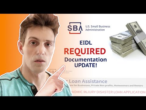 SBA EIDL Required Documents UPDATE! 12/2020