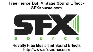 Free VINTAGE FIERCE BULL SOUND EFFECT from SFXsource.com
