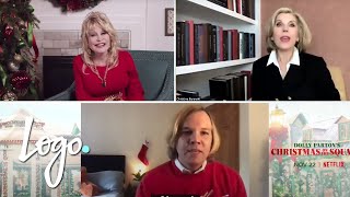 Dolly Parton and Christine Baranski Makes The Yuletides Gay with NewNowNext Logo