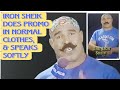 Iron Sheik does a promo in normal clothes &amp; has to be quiet 🙂 reaction #ironsheik  #promo #sheik