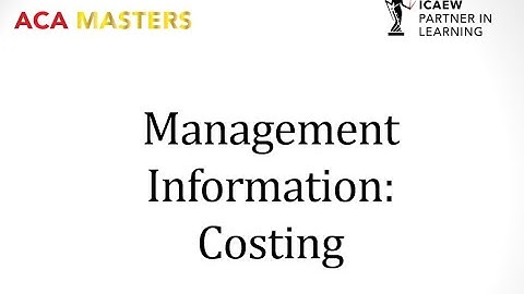 How to Pass the ICAEW ACA Management Information Exam