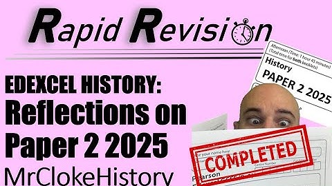 GCSE History 2025 Reflections Paper 2