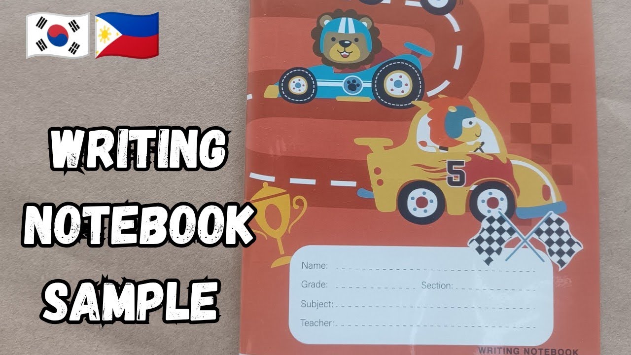 Writing Notebook Sample| Kinder and Grade 1 Notebook - YouTube