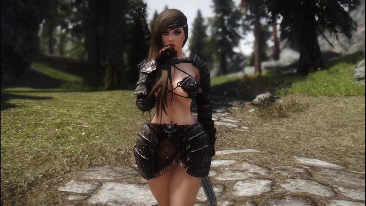 Skyrim Mod - H E A T H E R - Standalone Follower / Wolf Bikini Armor - YouT...