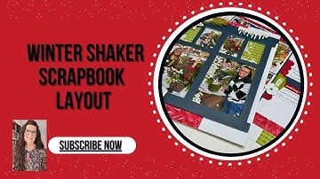 Winter Shaker Scrapbook Layout Process | Sketch Hack with Keeping Traditions