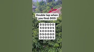 Observation Visual Test: 5 Seconds For You To Spot DOS . Try Your Skills!  #search #puzzle #shorts