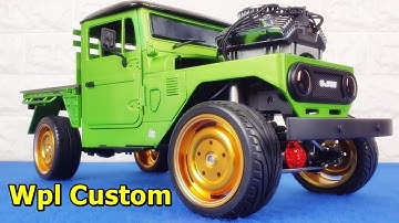 Wpl C44 Hot Rod My Mod Project Rc 4wd 1/16 Custom Green Modified Upgrade Kit Sound Metal Editions