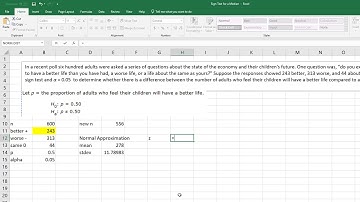 Sign Test using the Normal Approximation