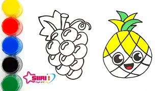 Drawing fruits , siiri Drawing and coloring #coloriage #drawing #artist #art #colors #artwork #color