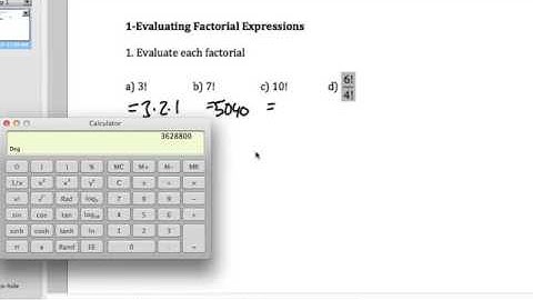 Evaluating Factorial Expressions