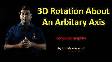 3D Rotation About An Arbitary Axis