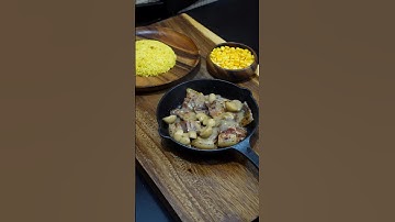 Sizzling Pork Belly in Mushroom Gravy Sauce. #erks #shortsvideo #shortsfeed #youtubeshorts #shorts