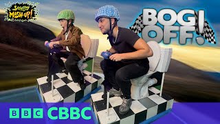 Harry Potter star Dominic vs Junior Andre in toilet racing challenge! ✨🚽 | Saturday Mash-Up! | CBBC