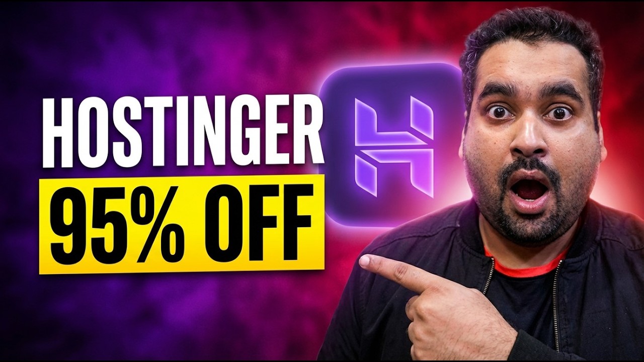 Hostinger 95% OFF Discount (2026) + Free Coupon Code [G… — Transcript