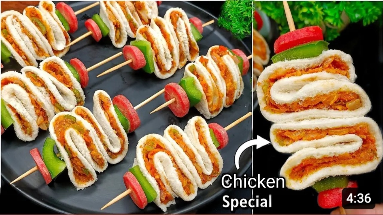 Kurkure Bread Chicken Pockets Ramzan Iftar Special Snacks Recipe | Iftar Snack | Chicken Pakora