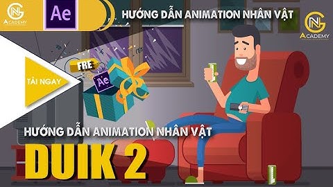 Bài 10.3 Hướng dẫn Character Animation II nhân vật ngồi xem TV Duik 2 After Effects Tutorial