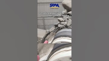 Crushing production line belt conveyor feeding  #sbm #sbmcrusher #aggregate #crusher #mineral