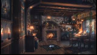 Come In and Get Warm ~ Cozy Fireplace Ambience, Crackling Fire, Burning Candles
