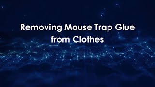 Removing Mouse Trap Glue from Clothes
