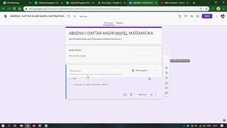 Absensi Siswa Dengan Google Form Secara Online