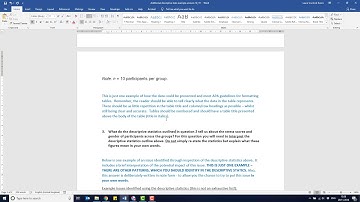 Additional activity interpreting descriptive statistics video