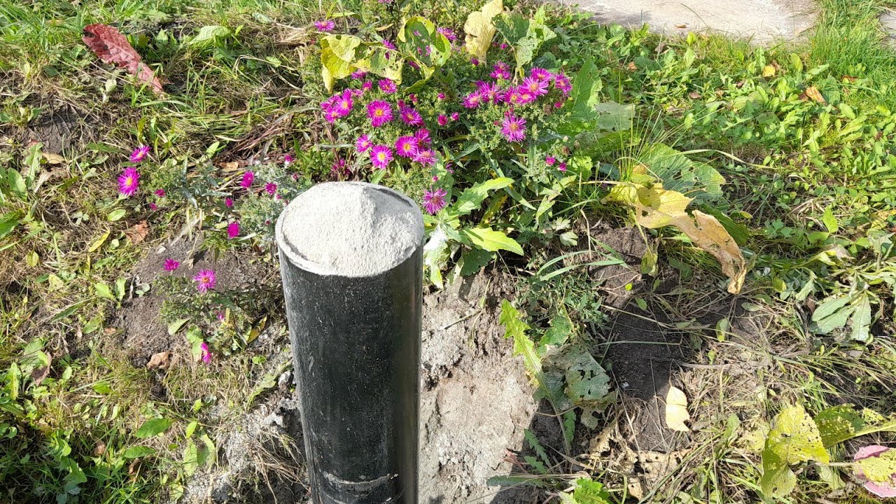 Сколько ЦПС засыпать в сваю 108 длинной 2,5 м по факту. - YouTube