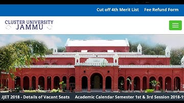 U.G 3rd sem admission ( Cluster University ) 2018