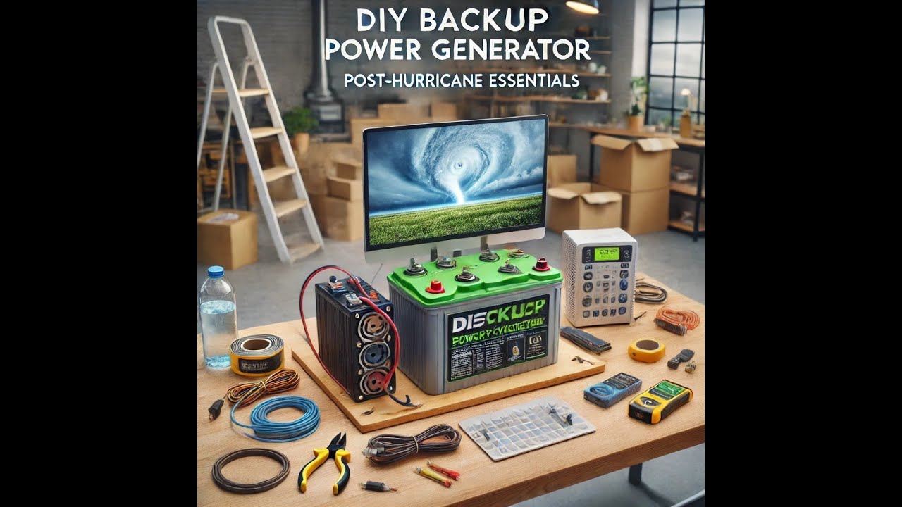 DIY Backup Battery Power Generator | Post-Hurricane Essentials - YouTube