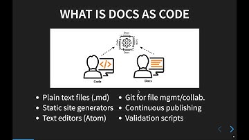 Docs as code tools and workflows presentation