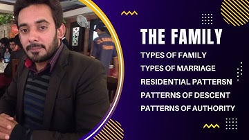The family and its types: lecture in urdu and hindi. Best for PPSC, UPSC, CSS
