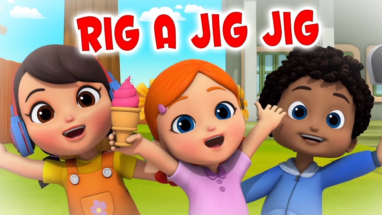 Rig A Jig Jig, Nursery Rhymes and Kids Songs For Babies