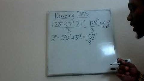 Division with Degrees Minutes Seconds