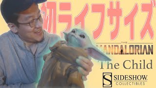 【最終回はライフサイズ】初SIDESHOWはスターウォーズで一番人気 マンダロリアンのベイビーヨーダことザ・チャイルドことグログー / The Child  Grogu The Mandalorian