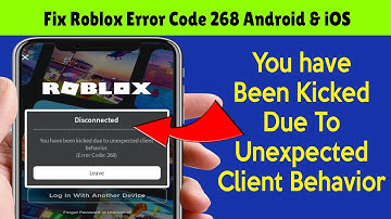 How to fix you have been kicked due to unexpected client behavior Roblox on mobile