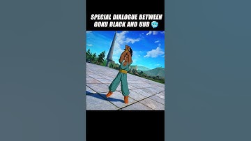 Special Dialogue Between Goku Black And Uub 🥶 #crashout #uub #sparkingzero #dragonballz #dbz