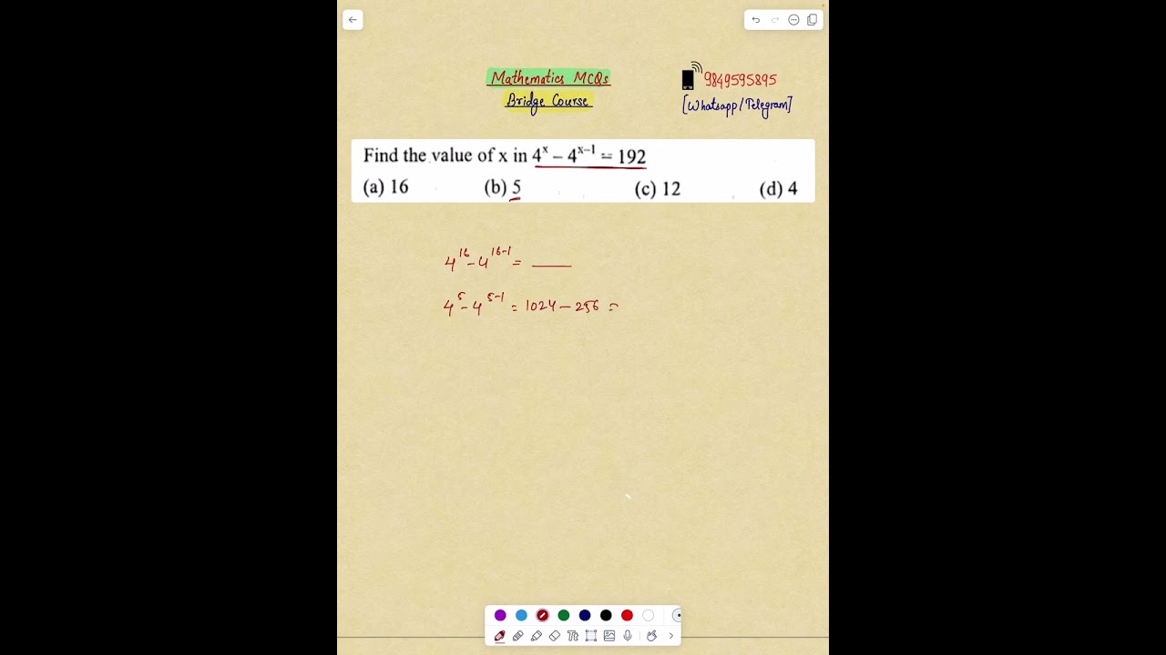 Occurence of Problem due to Power Potion in Math 