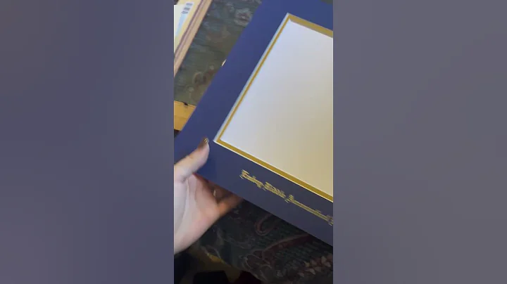 Easy step-by-step for framing your college diploma! #shorts #collegegrad