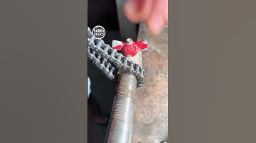 Plumbers will be shocked to see the method with a bicycle chain! #shorts