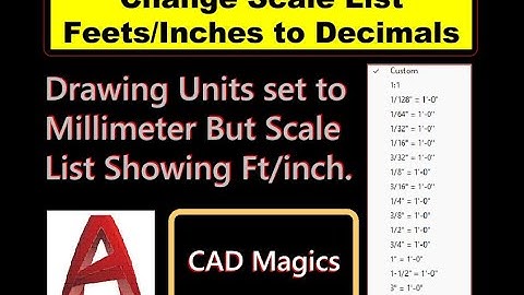 Autocad How to Change Annotation Scale from Feet-Inch to Decimal| Quick & Easy Tutorial