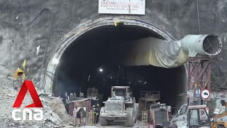 India tunnel collapse: Rescuers just metres away from 41 trapped workers