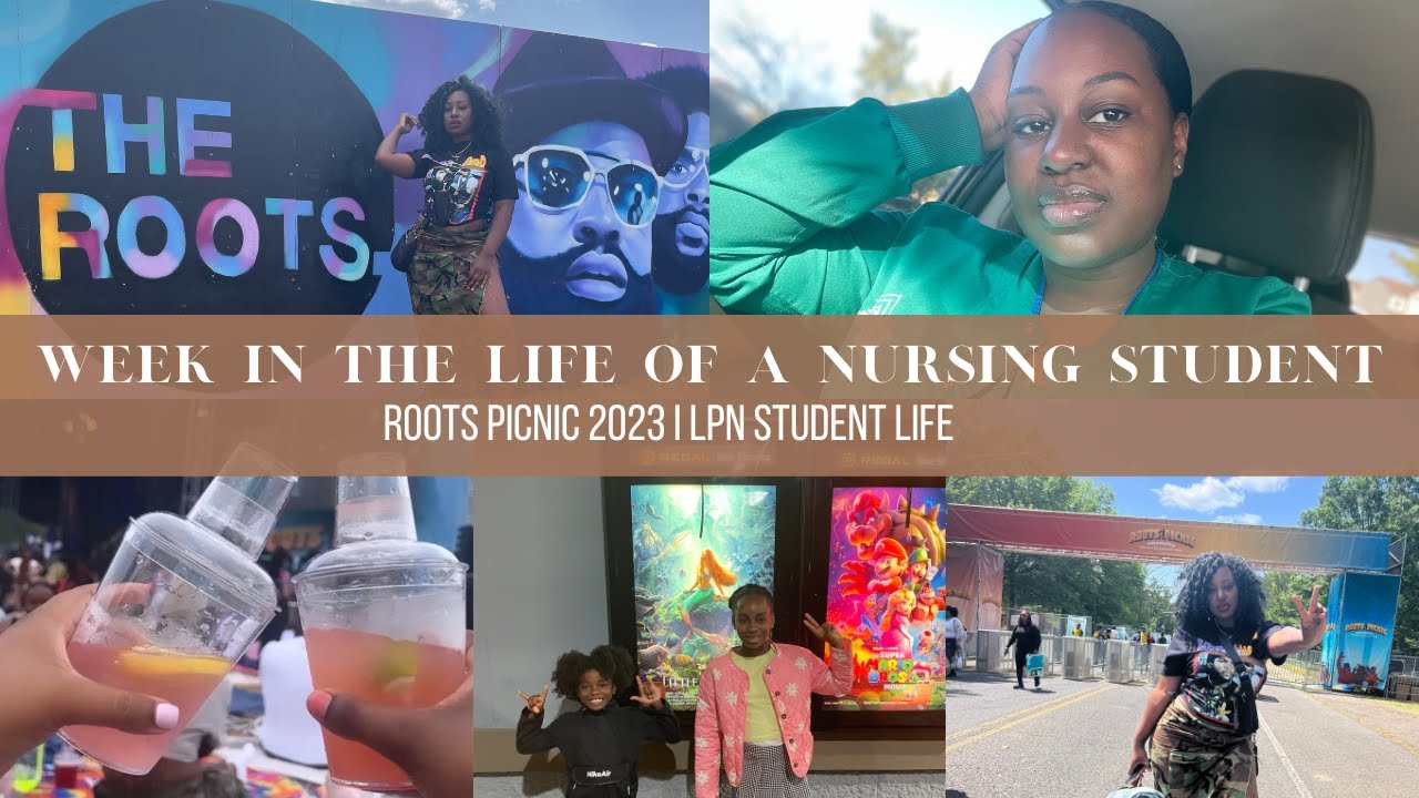 WEEK IN THE LIFE OF A NURSING STUDENT VLOG I I WENT TO THE ROOTS PICNIC ...