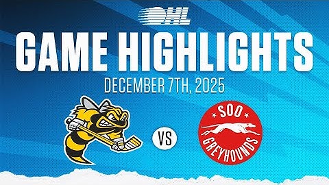 OHL-hoogtepunten: Sarnia Sting @ Soo Greyhounds 7 december 2025