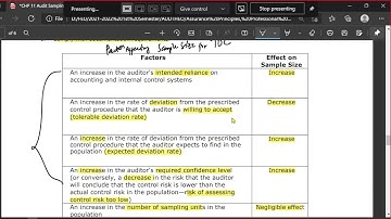 Audit Sampling part 2