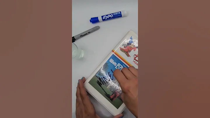 Easy Hack for Cleaning Sharpie off Surfaces. Safe for Plastics and Glass #hack #vintage #howto #tips