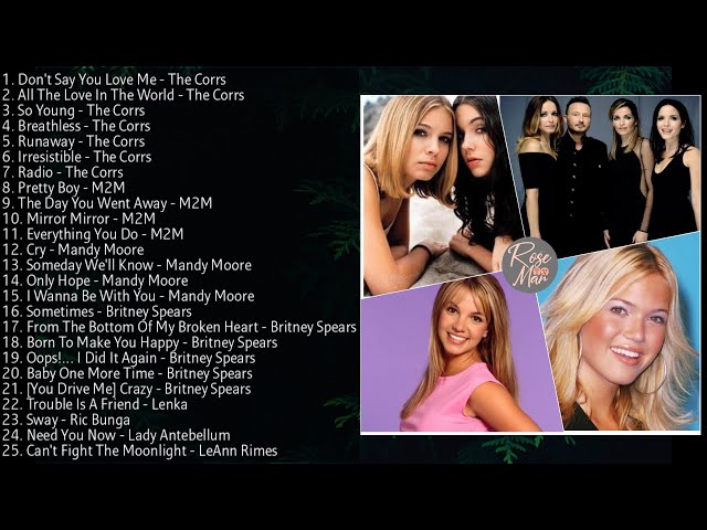 The Best of M2M, The Corrs, Britney Spears, Mandy Moore & Many Others | Non-Stop Playlist class=